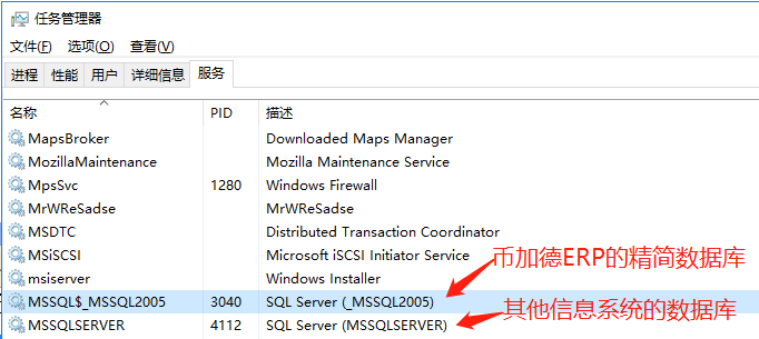 erp系統服務器上多個SQLServer數據庫實例插圖