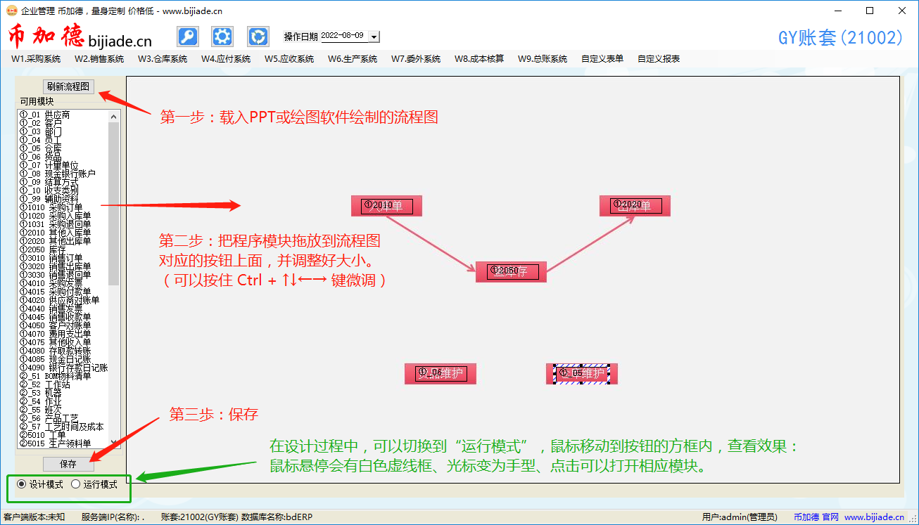 自定義ERP系統(tǒng)流程導(dǎo)航界面插圖3